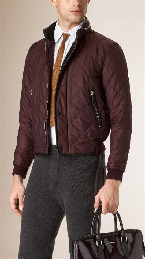 burberry mens bomber jacket|burberry men's quilted bomber jackets.